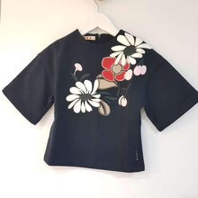 将图片加载到图库查看器，Girls  Navy  Blue  Printed   Cotton    Sweater

