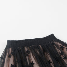 将图片加载到图库查看器，Girls Black &amp; Pink Tulle Skirt

