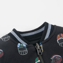 将图片加载到图库查看器，Boys Black Helmet  Reversibie  Jacket
