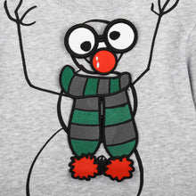 将图片加载到图库查看器，Boys Grey Snowman Cotton Sweatshirt
