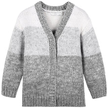 将图片加载到图库查看器，Girls Grey Wool Cardigan
