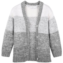 将图片加载到图库查看器，Girls Grey Wool Cardigan

