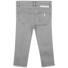 将图片加载到图库查看器，Girls Grey Cotton Jeans
