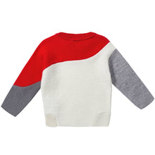 将图片加载到图库查看器，Girls White &amp; Red Wool Sweater
